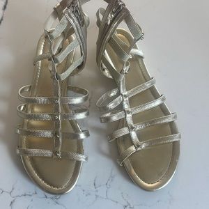 Marc Fisher Gold Gladiator Sandals Women’s 9M